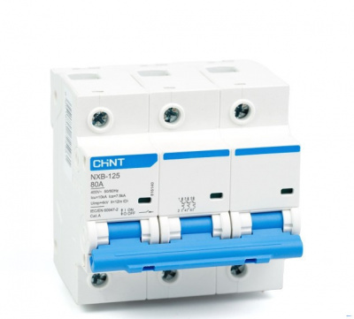 Фото NXB-125 3P 125A 10кА х-ка D (R) автоматический выключатель (CHINT) ЭТК Оникс