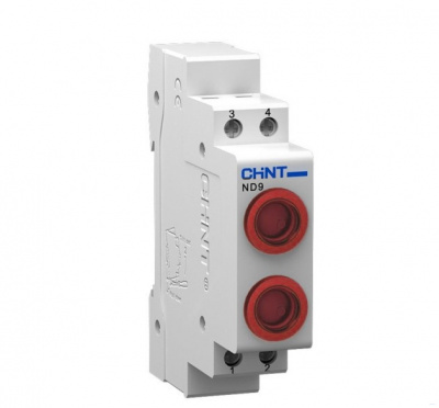 Фото ND9-2/rr AC/DC230В (LED) красный+красный индикатор (CHINT) ЭТК Оникс