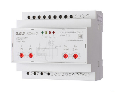 Фото AZD-M микропроцессорный автомат защиты двигателя (реле тока) ЭТК Оникс